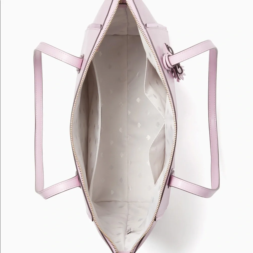 KATE SPADE KALI Quartz Pink Lg Tote Smooth… - Picture 3 of 4